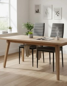 Zestaw 2 ciemnoszarych krzeseł do stołu P0-T90