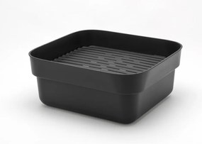 Ciemnoszara plastikowa miska do mycia naczyń z ociekaczem SinkSide – Brabantia