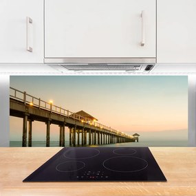 Szkło Dekoracyjne do Kuchni Most Wiszący Nad Zatoką