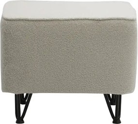 Podnóżek MARK 50 x 50 cm Jasny beżowy