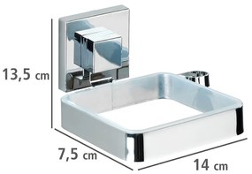 Uchwyt na suszarkę do włosów QUADRO, Vacuum-Loc, stal nierdzewna, WENKO