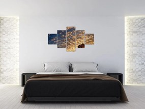 Obraz - palmy pośród chmur (125x70 cm)