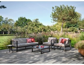 Szara sofa ogrodowa Landsape Teak – Diphano