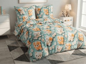 PrzytulneMieszkanie.pl PrzytulneMieszkanie.pl Pościel dziecięca z mikrofibry PUPPIFLORA kolorowa Rozmiar pościeli: 70 x 80 cm | 140 x 200 cm