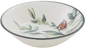 Zestaw 6 głębokich talerzy kamionkowych Herbal 18 cm