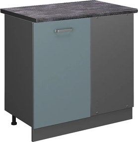 Szafka narożna niebiesko-szary 86x60x81.6 r-line