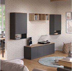 Szafka ścienna antracyt 80x40x50 wido