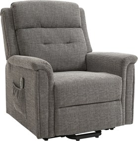 HOMCOM Fotel Relaksacyjny Pomoc Wstawaniu Fotel Z Podnóżkiem 92cm | Aosom PL