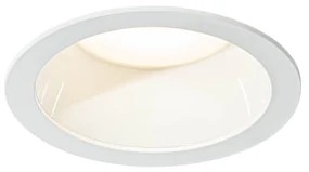 Wpuszczany reflektor biały w komplecie z LED 3000K-5000K - Elias Nowoczesny Oswietlenie wewnetrzne