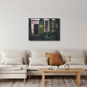 Obraz na szkle - W domu z przejażdżki (70x50 cm)