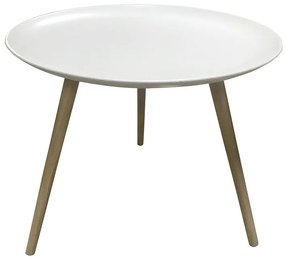 Stolik pomocniczy ISLAND Ø 54 cm, biały