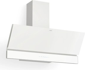 Klarstein Velaire 90cm 818m³/h Okap Przyścienny Skośny Biały