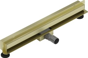 Mexen Flat Wall odpływ liniowy ścienny 2w1 50 cm, złoty szczotkowany - 1A30050