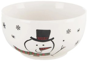 Biały porcelanowy zestaw kubka i miski ze świątecznym motywem 2 szt. 350 ml – Orion
