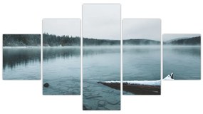 Obraz - lodowe nordyckie jezioro (125x70 cm)
