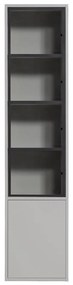 Jasnoszara witryna z litego drewna sosnowego 53x230 cm Basic – vtwonen