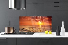 Panel Szklany Morze Słońce Krajobraz