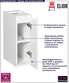 Biała wisząca szafka łazienkowa - Dafo 7X