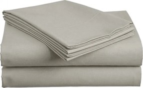 PrzytulneMieszkanie.pl Bawełniane prześcieradło 140x240 cm szare, 100% bawełna