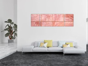 Obraz - Różowe, marmurkowe płytki (170x50 cm)