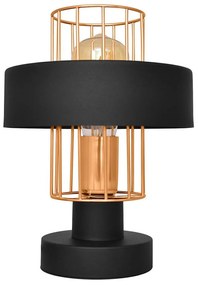 Lampa stołowa VOLTA 1xE27/15W/230V czarny/złoty