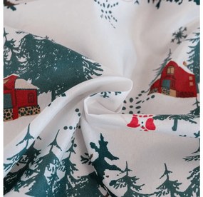 PrzytulneMieszkanie.pl PrzytulneMieszkanie.pl Pościel z mikrofibry SNOWY HOUSES białe Rozmiar pościeli: 70 x 90 cm | 140 x 200 cm