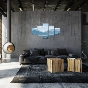 Obraz - Góry oczami grafika (125x70 cm)