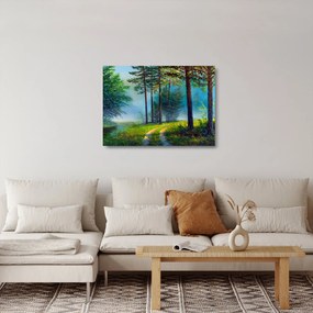 Obraz na szkle - Obraz olejny przedstawiający krajobraz (70x50 cm)