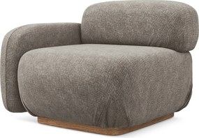 Fotel - moduł z podłokietnikiem Ailani lewy, tkanina szenilowa