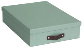 Zielony kartonowy organizer na dokumenty Oskar Canvas Paper Laminate – Bigso