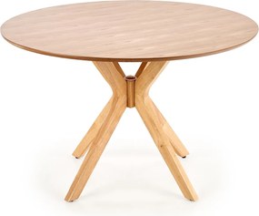 Stół z okrągłym blatem na giętych nogach Nicolas