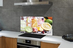 Szklany Panel Owocowe Koktajle w Słoikach