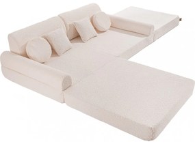 Boucle sofa dziecięca, biała - meowbaby®