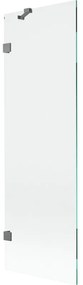 Mexen Lunar parawan nawannowy 1-skrzydłowy 60 x 150 cm, transparent, gun metal - 897-060-000-95-00
