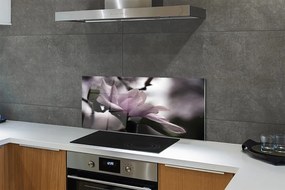 Szklany Panel Kwiat Magnolii