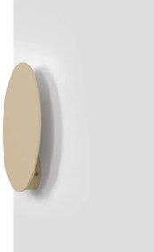 Metalowy kinkiet 20 cm okrągły beżowy R4-S25