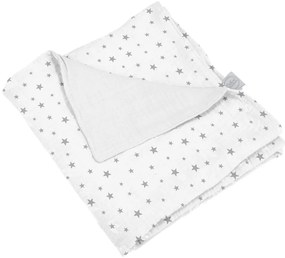 Biały muślinowy koc dziecięcy 75x75 cm – Bébé Douceur
