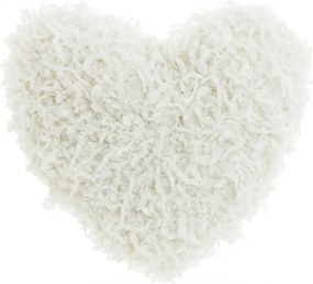 Poduszka dekoracyjna ROMEO HEART 45x45 cm, biała