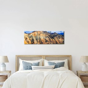 Obraz - Landmannalaugar (z zegarem) (90x30 cm)