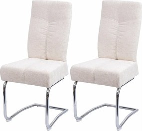 Krzesło do jadalni MCW-G56 (zestaw 2 sztuk), kremowy