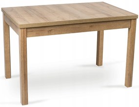 Stół Prostokątny Rozkładany SKUBI 120-160 cm Dąb Riviera Nowoczesny