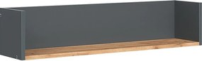 Półka ścienna antracyt/złoty dąb 93.4x20x20 viktor
