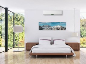 Obraz ośnieżonych szczytów, Fiordland (170x50 cm)