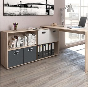 Biurko narożne sonoma 137x60x75.4 flexplus