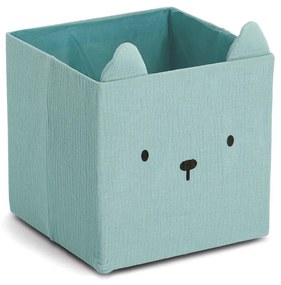 Pojemnik na zabawki muślinowy COZY KIDS z uszkami, 28 x 28 x 28 cm