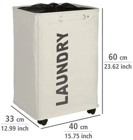 Kosz na pranie QUADRO - pojemnik 79 l, WENKO