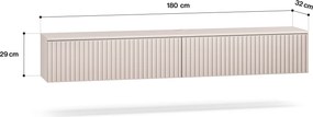 Wisząca szafka RTV 180 cm Sophie 28, kaszmir