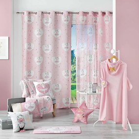 Różowy koc dziecięcy z mikroflaneli 125x150 cm Petite Etoile – douceur d'intérieur