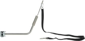 PawHut Smycz rowerowa dla psa z amortyzacją, regulowana, szybki montaż, srebrno-czarna | Aosom PL