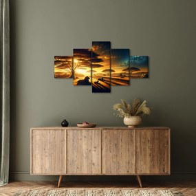 Obraz - Odpoczywające lwy (125x70 cm)